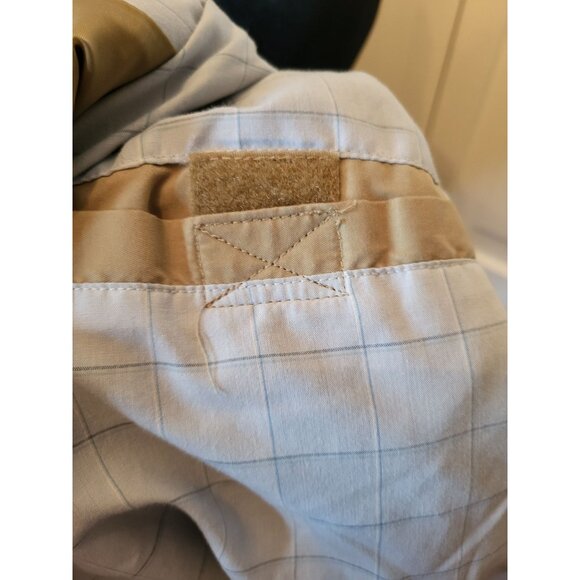 Men's Vintage 90's Tan Van Heusen Windbreaker L Pockets Gorpcore Grandpa Retro - Picture 7 of 8